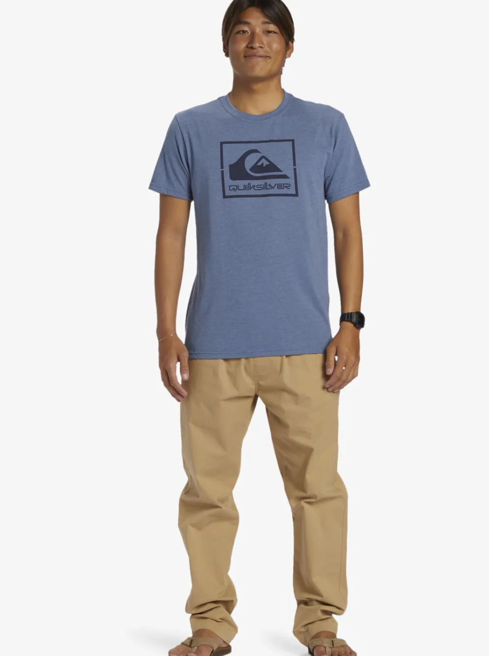 Quiksilver Tees|Casual Encounter T-Shirt Bering Sea Heather