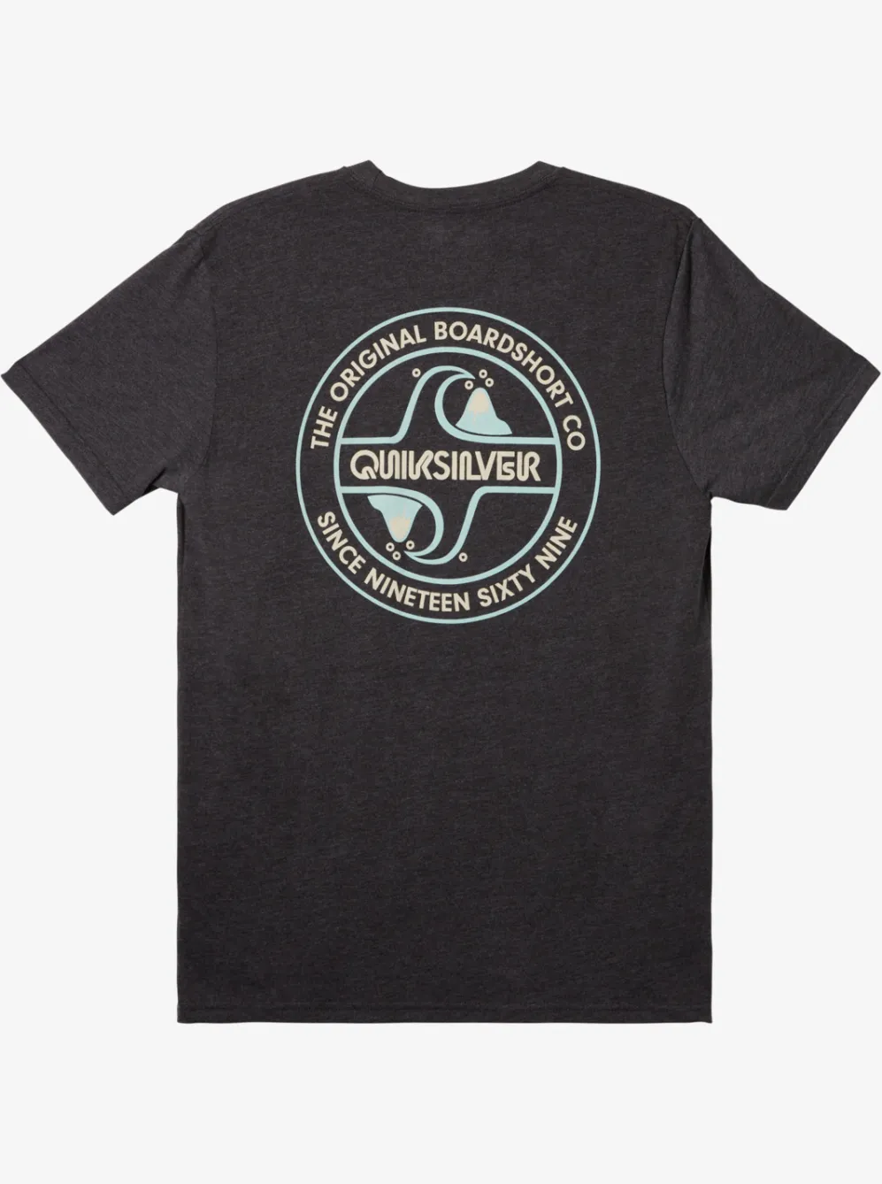 Quiksilver Tees|Circle Back T-Shirt Charcoal Heather