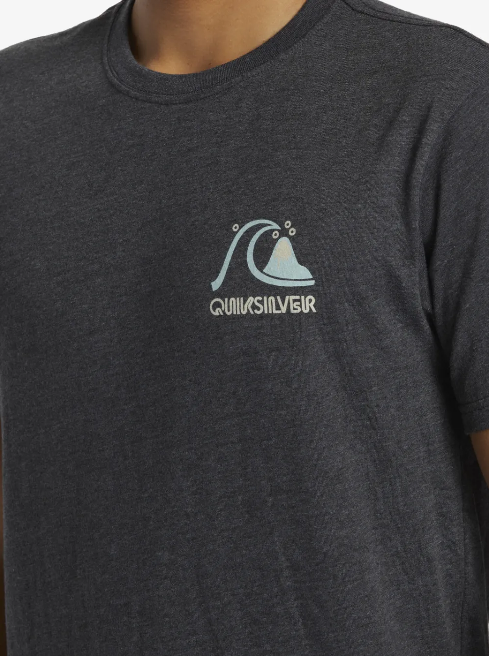 Quiksilver Tees|Circle Back T-Shirt Charcoal Heather