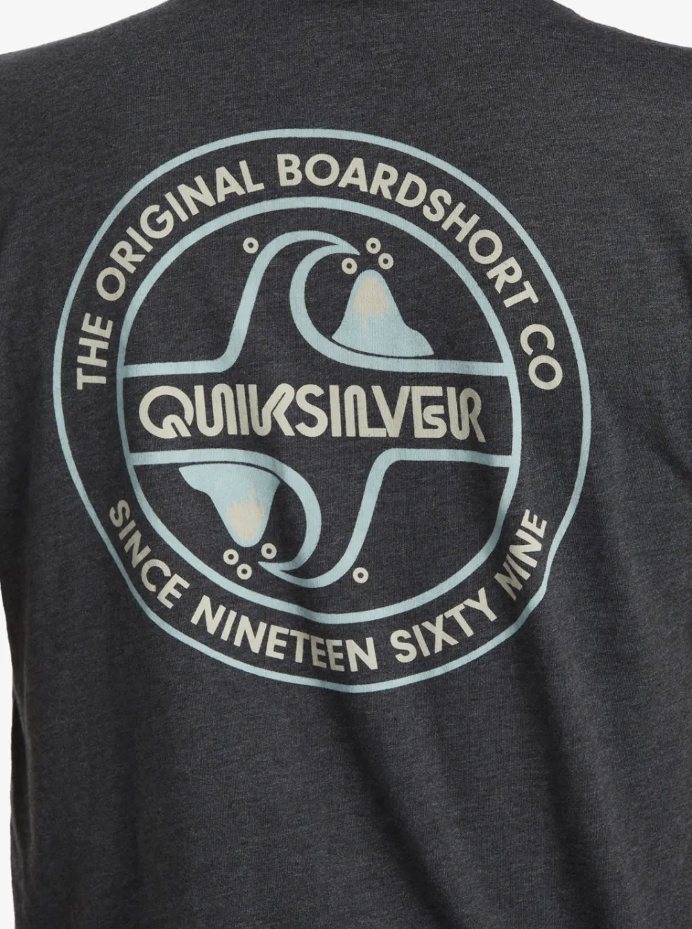 Quiksilver Tees|Circle Back T-Shirt Charcoal Heather
