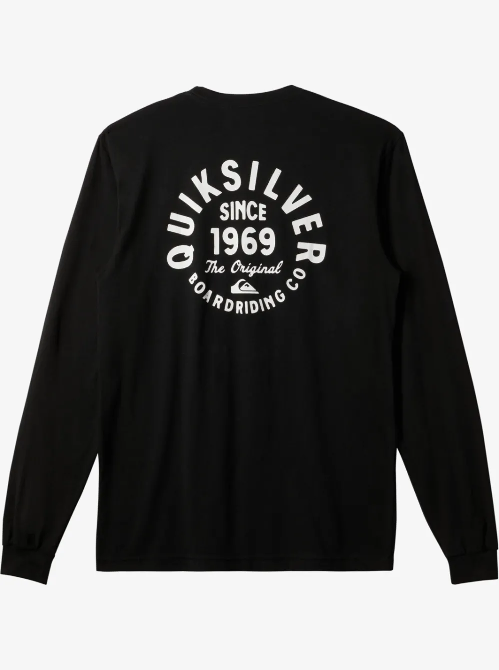 Quiksilver Tees|Circled Script Long Sleeve T-Shirt Black