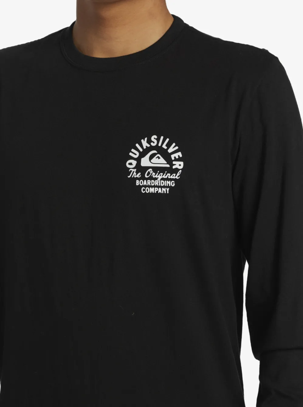 Quiksilver Tees|Circled Script Long Sleeve T-Shirt Black
