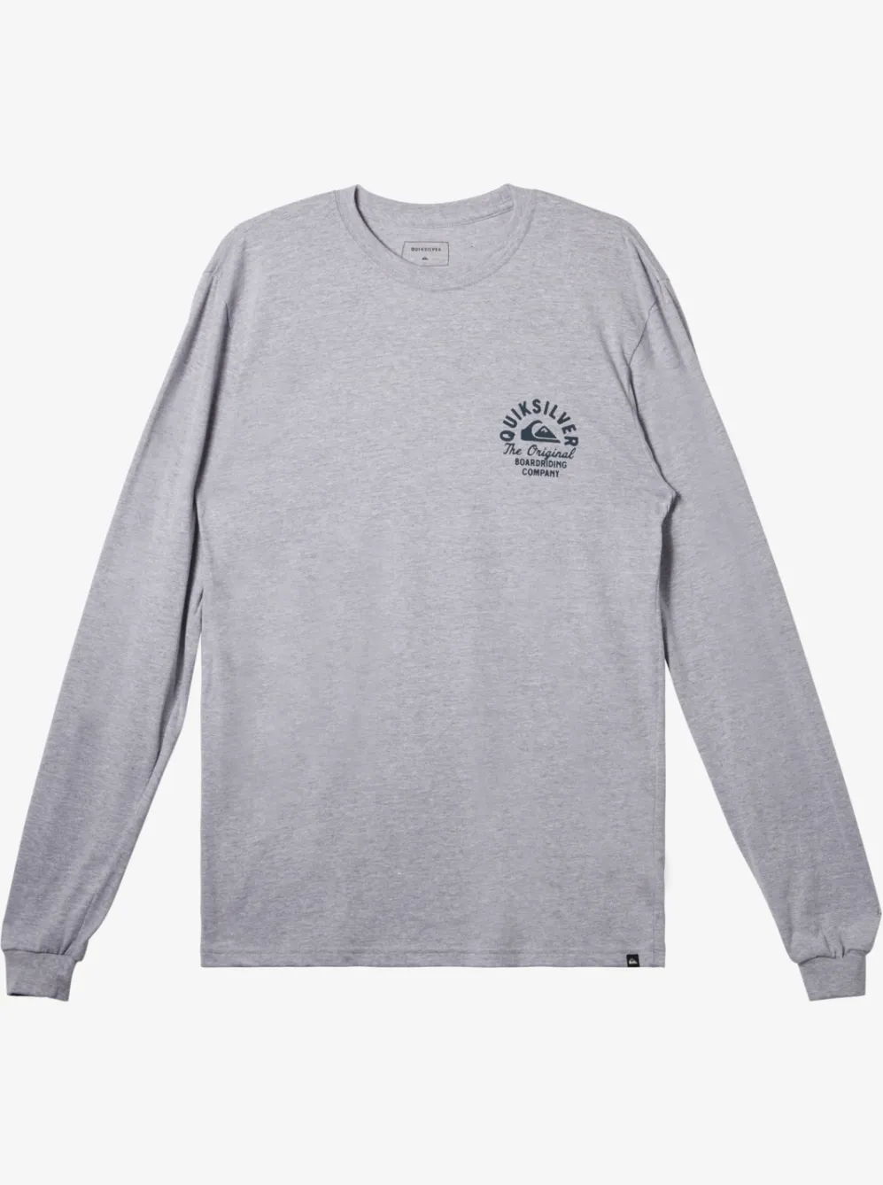 Quiksilver Tees|Circled Script Long Sleeve T-Shirt Athletic Heather