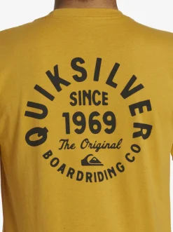 Quiksilver Tees|Circled Script T-Shirt Mustard