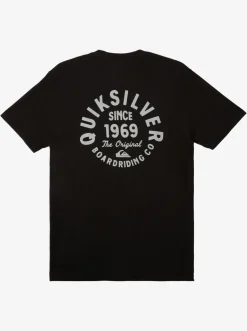 Quiksilver Tees|Circled Script T-Shirt Black