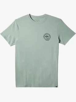 Quiksilver Tees|Circled Script T-Shirt Iceberg Green