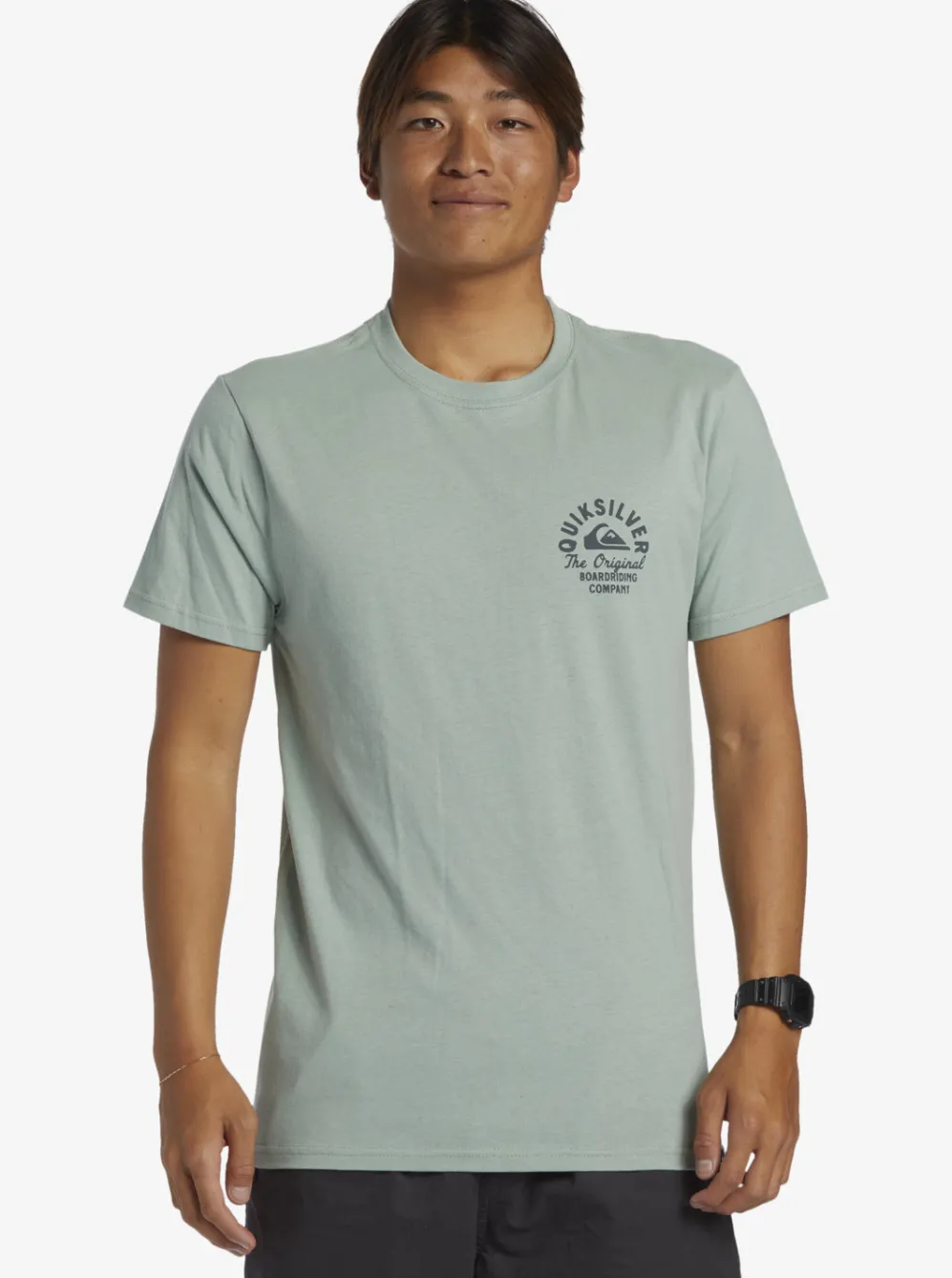 Quiksilver Tees|Circled Script T-Shirt Iceberg Green