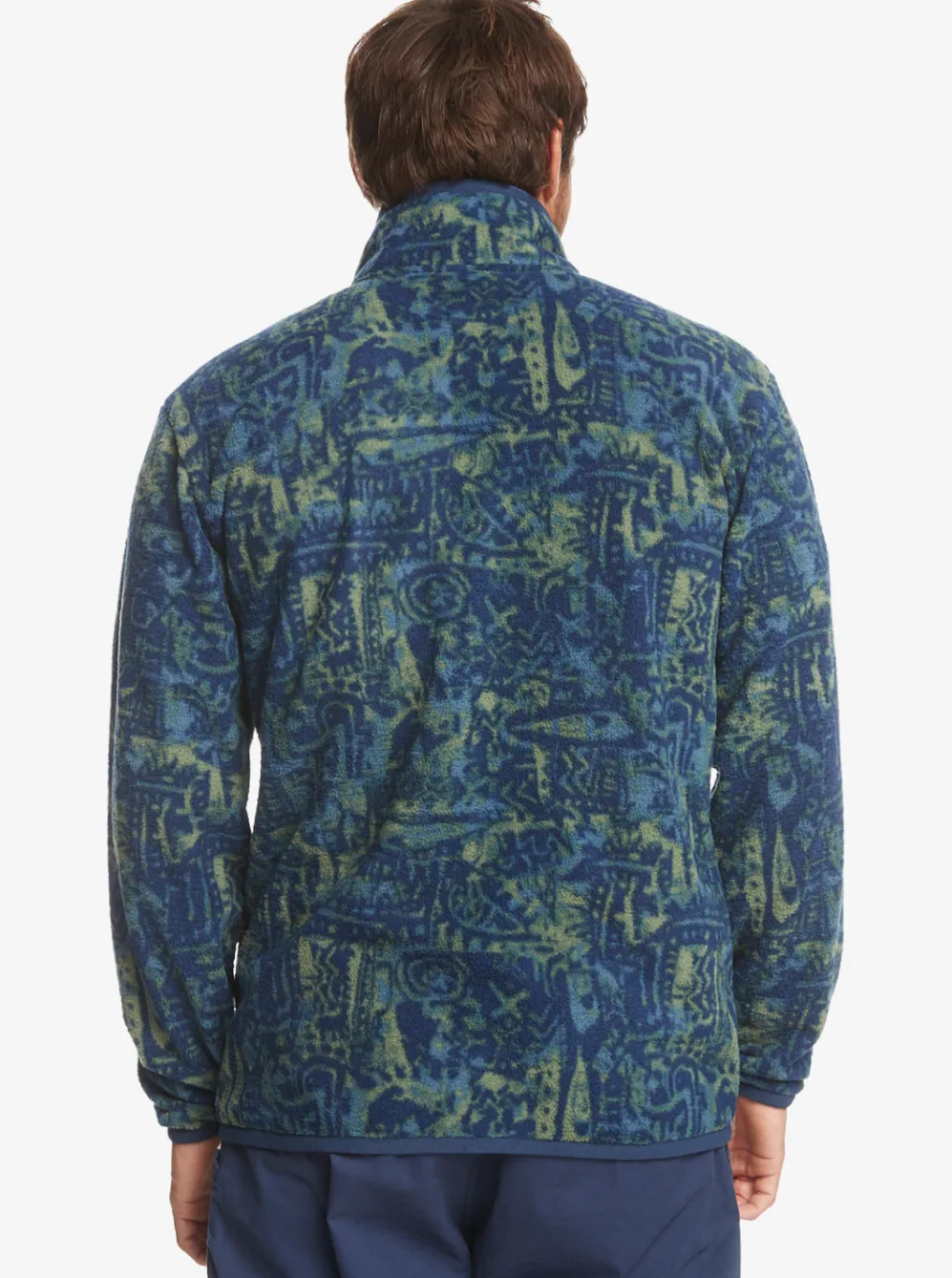 Quiksilver Sweatshirts & Hoodies|Clean Coasts Zip-Up Fleece Naval Academy Nu Vintage