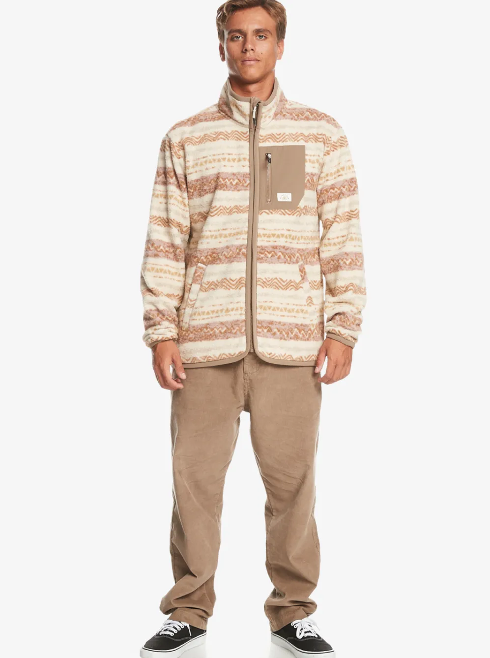 Quiksilver Sweatshirts & Hoodies|Clean Coasts Zip-Up Fleece Birch Playa Mesa