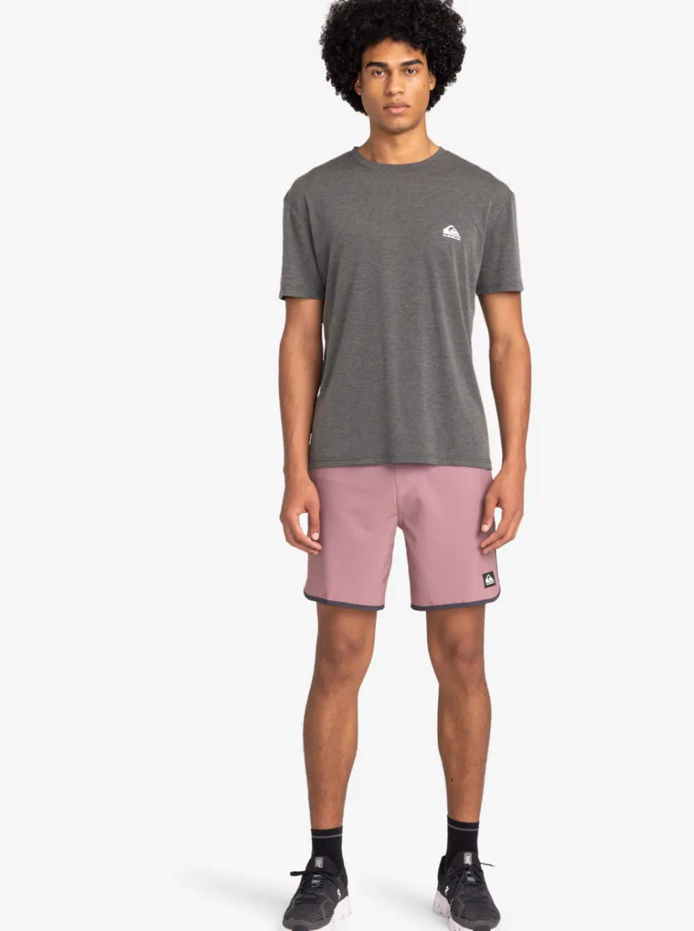 Quiksilver Tees|Coastal Run T-Shirt Black Heather