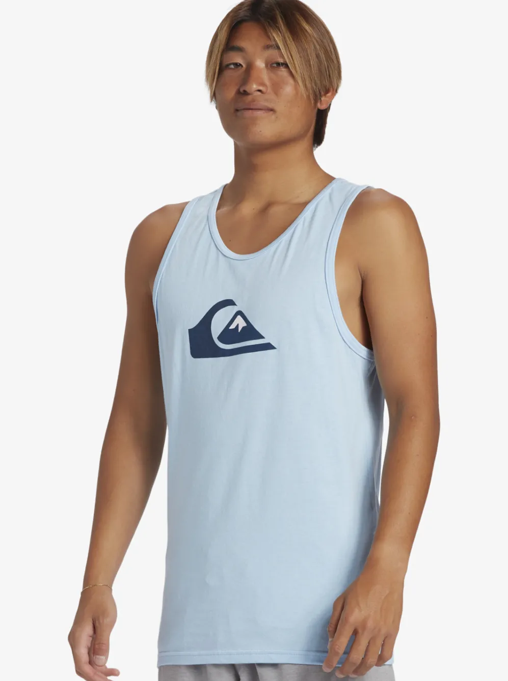 Quiksilver Tees|Comp Logo Tank Top Clear Sky