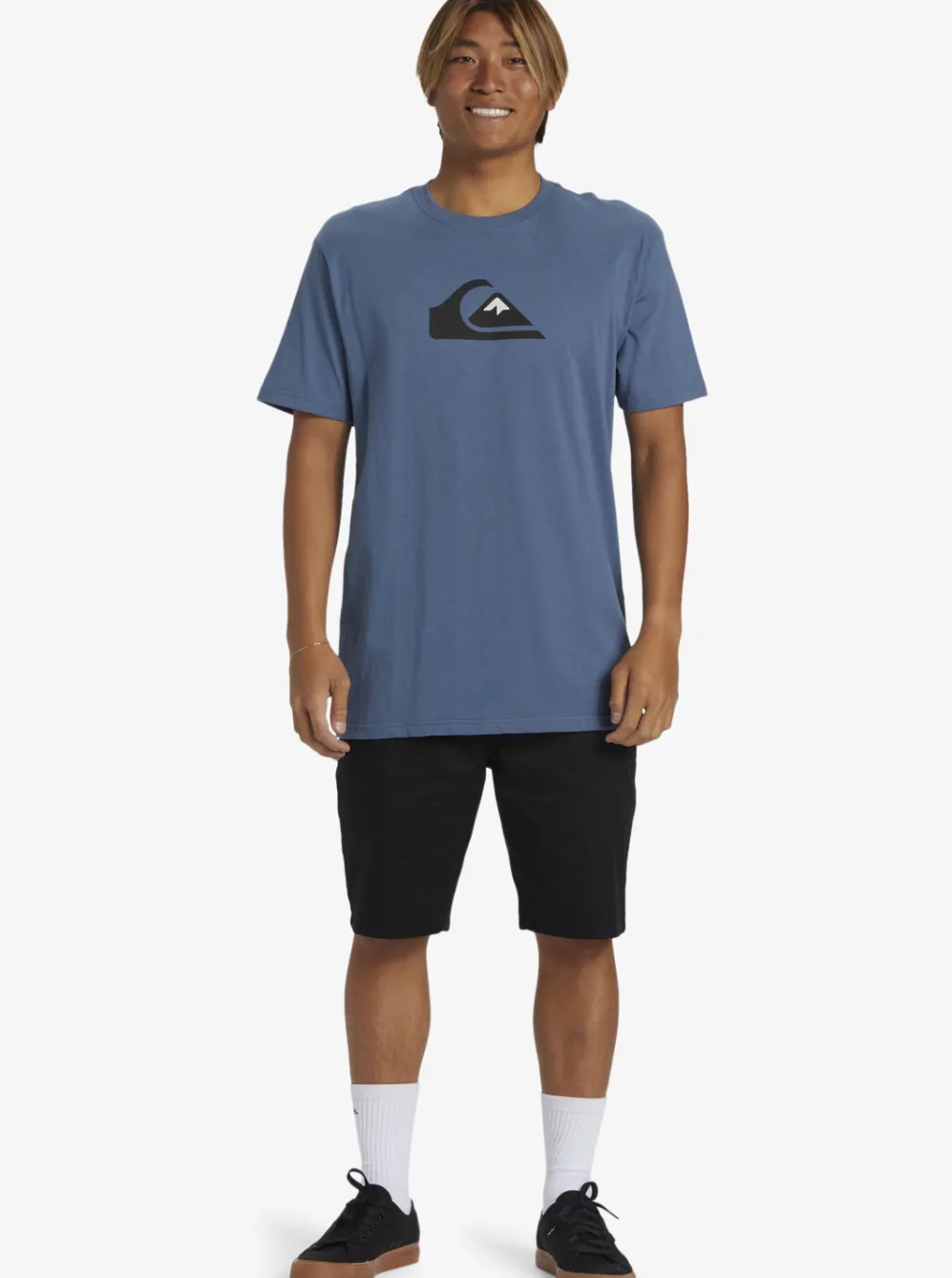 Quiksilver Tees|Comp Logo T-Shirt Bering Sea