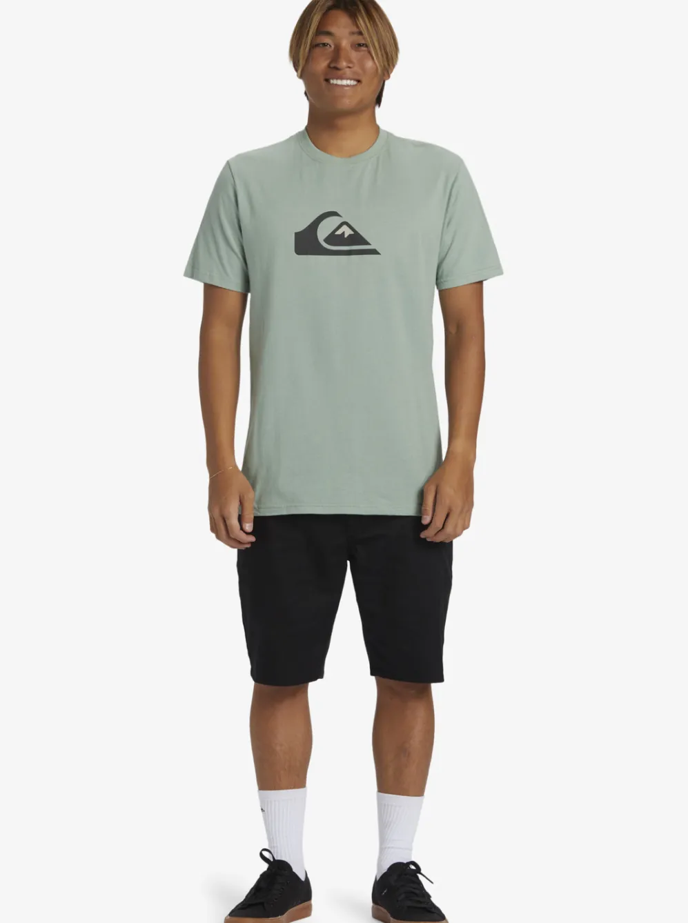 Quiksilver Tees|Comp Logo T-Shirt Iceberg Green