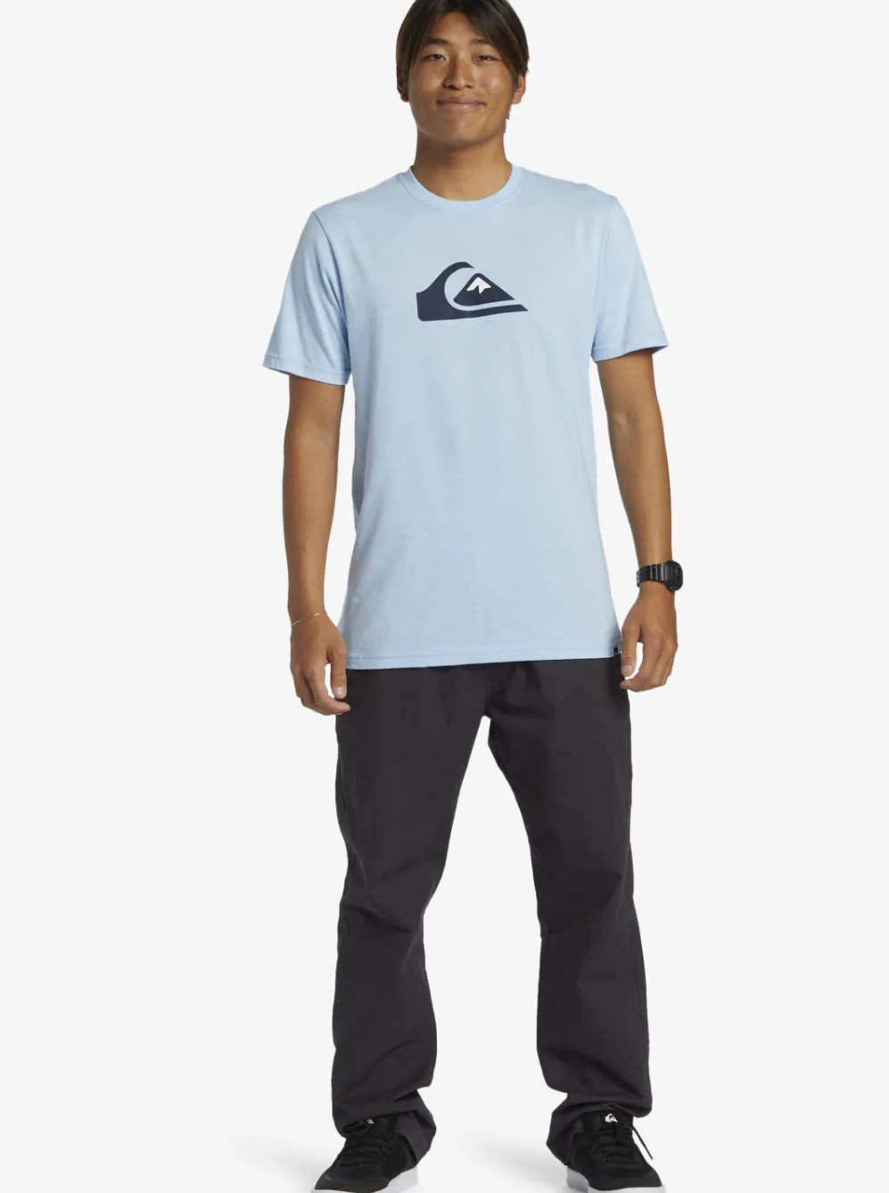 Quiksilver Tees|Comp Logo T-Shirt Clear Sky