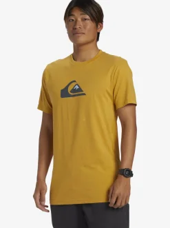 Quiksilver Tees|Comp Logo T-Shirt Mustard