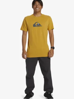 Quiksilver Tees|Comp Logo T-Shirt Mustard