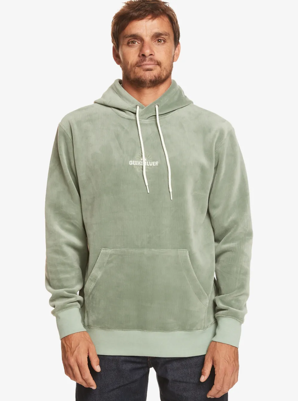 Quiksilver Sweatshirts & Hoodies|Cord Hoodie Iceberg Green