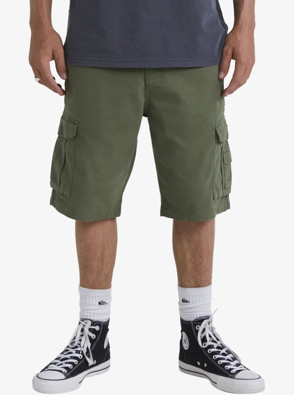 Quiksilver Shorts & Amphibians|Crucial Battle Cargo Shorts For Men Four Leaf Clover