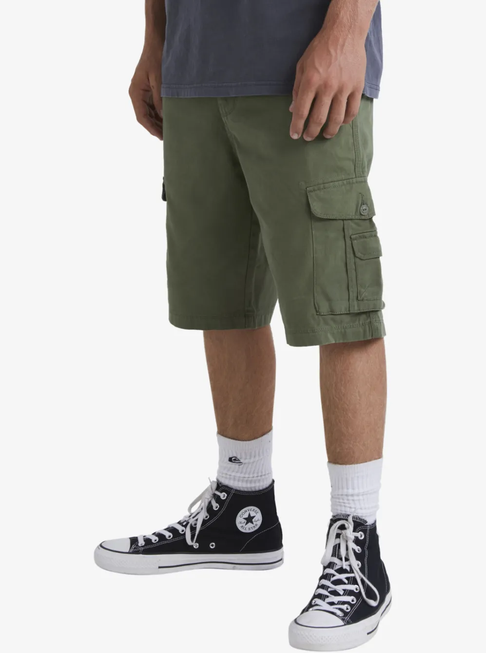 Quiksilver Shorts & Amphibians|Crucial Battle Cargo Shorts For Men Four Leaf Clover