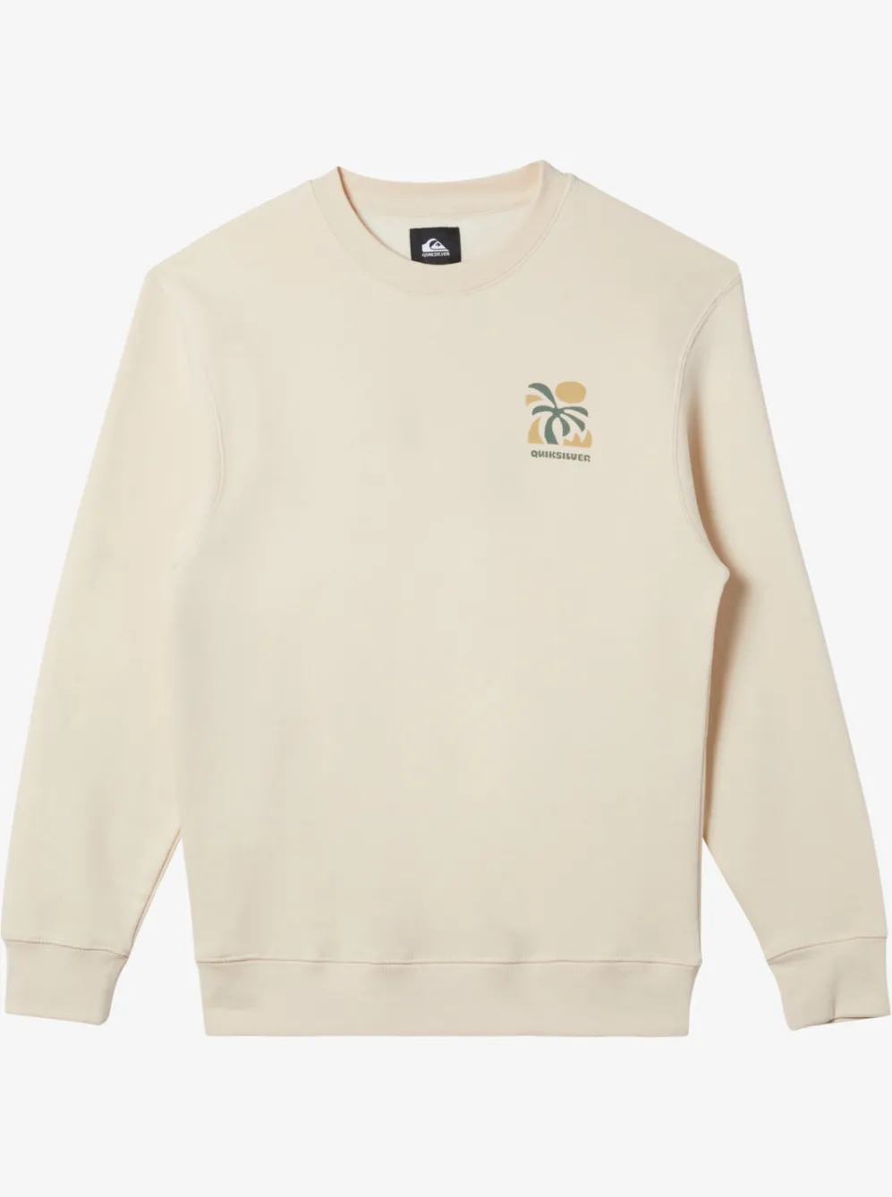 Quiksilver Sweatshirts & Hoodies|E Peace Out Crew Neck Sweatshirt Sandshell