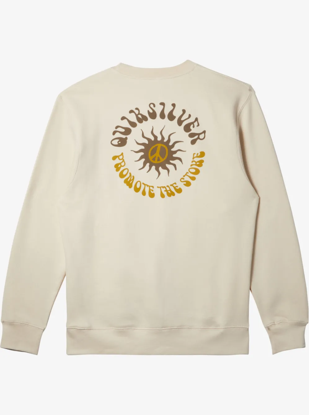 Quiksilver Sweatshirts & Hoodies|E Peace Out Crew Neck Sweatshirt Birch