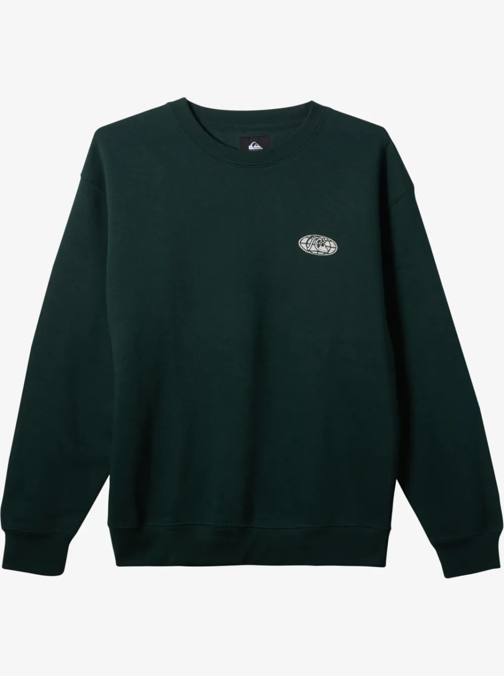 Quiksilver Sweatshirts & Hoodies|E Peace Out Crew Neck Sweatshirt Green