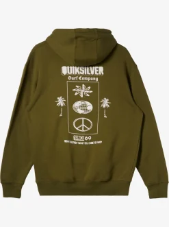 Quiksilver Sweatshirts & Hoodies|E Rockin Hoodie Pullover Sweatshirt Laurel Wreath