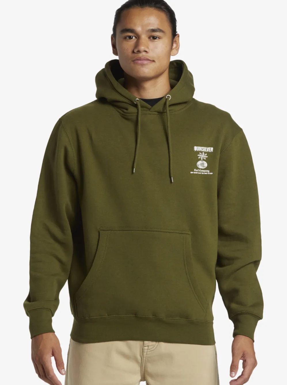 Quiksilver Sweatshirts & Hoodies|E Rockin Hoodie Pullover Sweatshirt Laurel Wreath