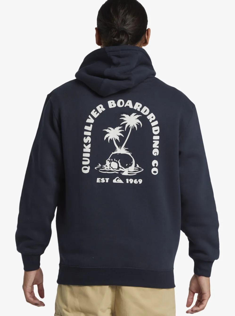 Quiksilver Sweatshirts & Hoodies|E Rockin Hoodie Pullover Sweatshirt Midnight Navy