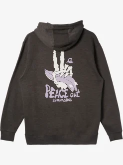 Quiksilver Sweatshirts & Hoodies|E Rockin Hoodie Pullover Sweatshirt Charcoal Heather