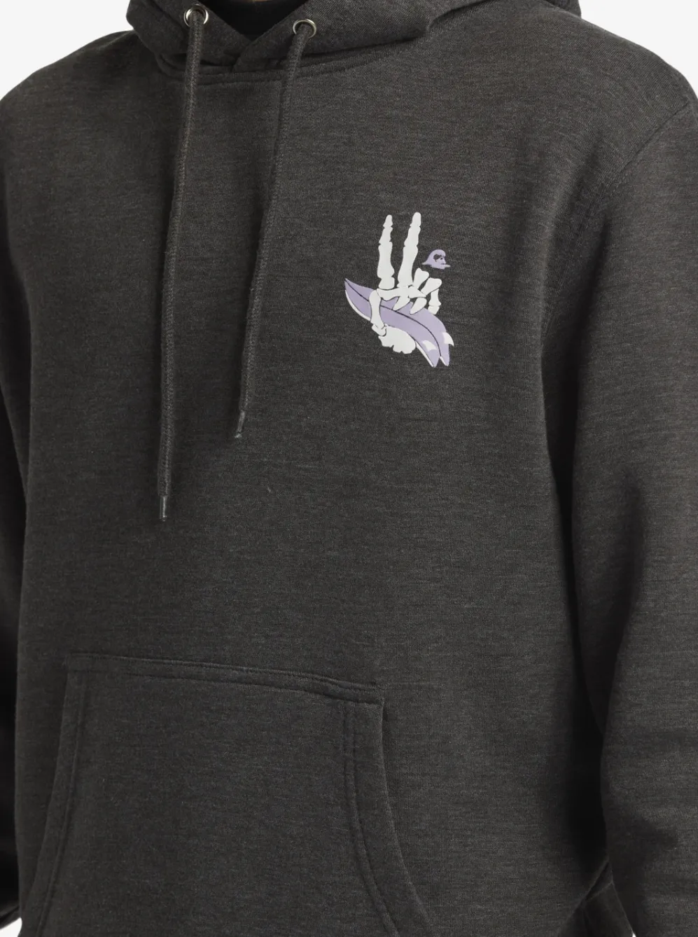 Quiksilver Sweatshirts & Hoodies|E Rockin Hoodie Pullover Sweatshirt Charcoal Heather