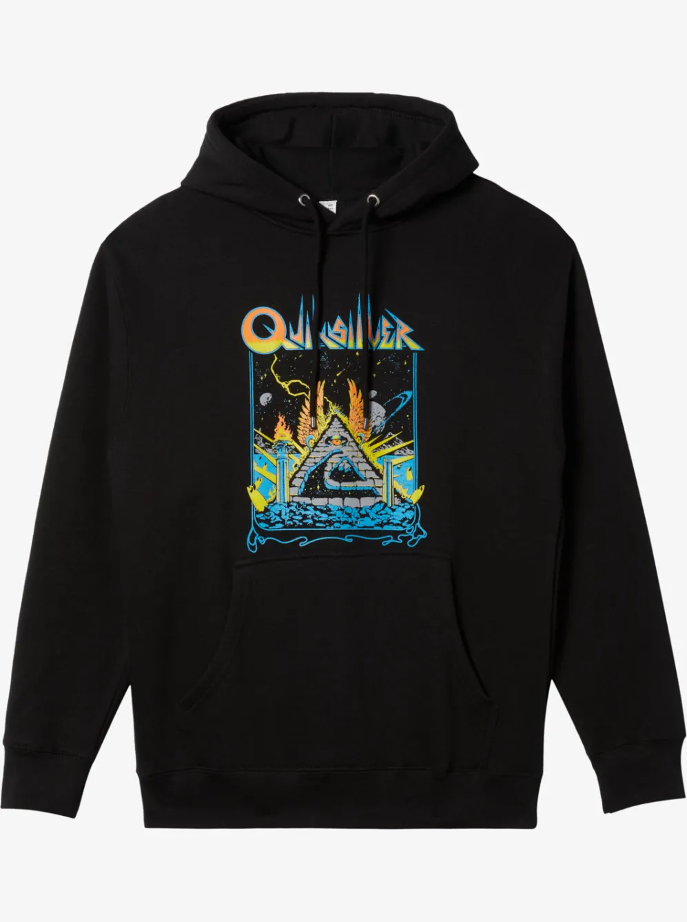 Quiksilver Sweatshirts & Hoodies|E Rockin Hoodie Pullover Sweatshirt Black