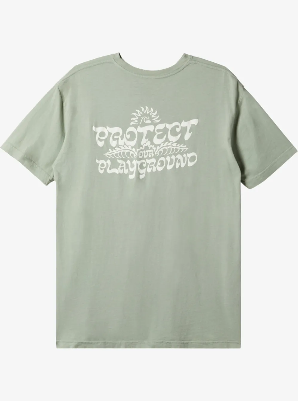 Quiksilver Tees|Earthy Type T-Shirt Iceberg Green