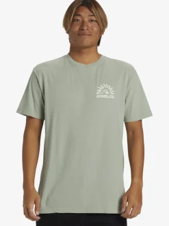Quiksilver Tees|Earthy Type T-Shirt Iceberg Green
