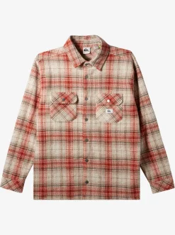 Quiksilver Sweatshirts & Hoodies|Epic Surf Days Fleece Overshirt Birch Surf Days Plaid