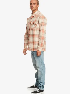 Quiksilver Sweatshirts & Hoodies|Epic Surf Days Fleece Overshirt Birch Surf Days Plaid