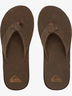Quiksilver Sandals|Erreka Leather Sandals Brown/Brown/Brown