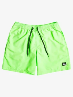 Quiksilver Elastic Waist|Everyday 17" Volleys For Young Men Green Gecko