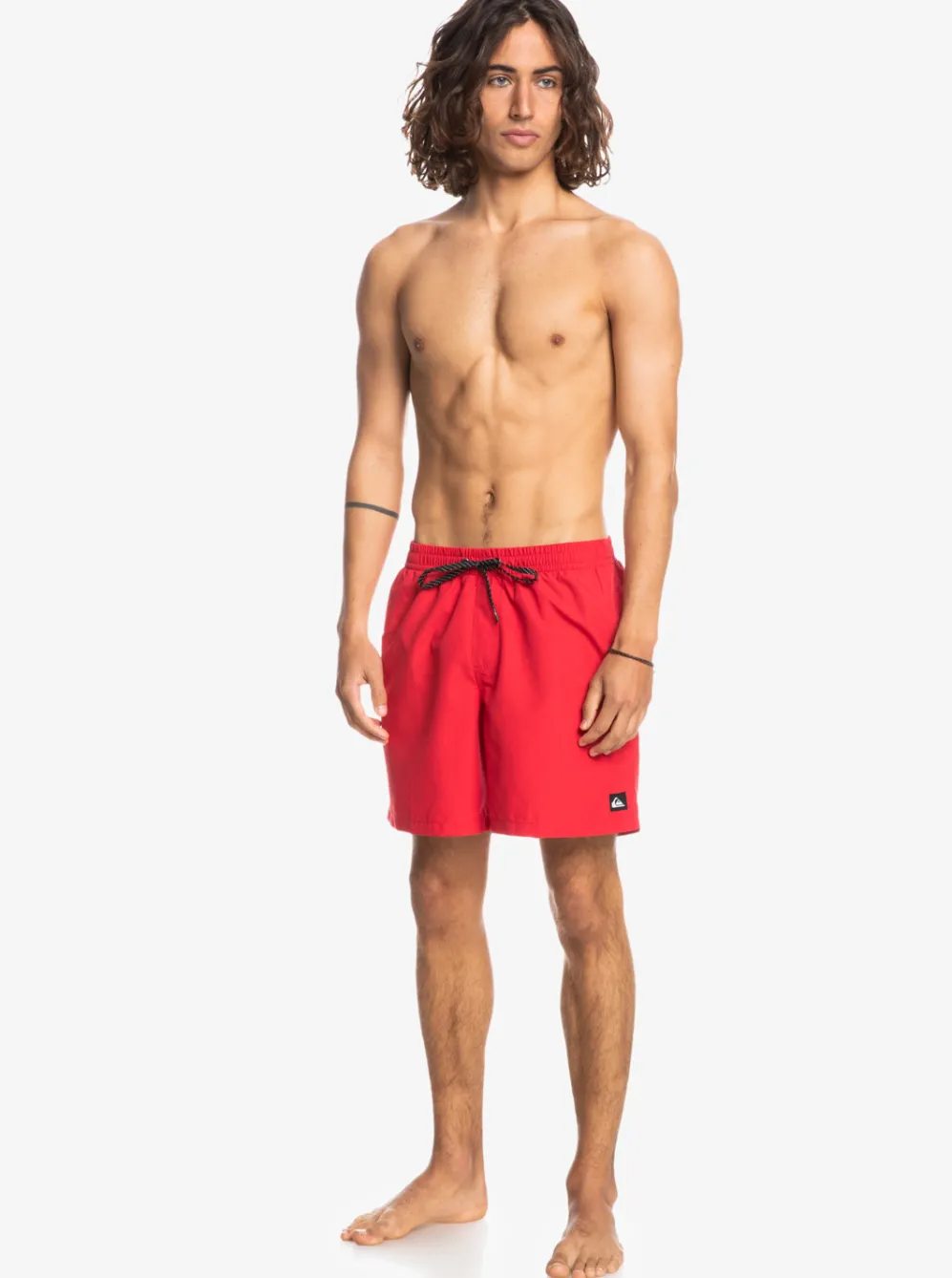 Quiksilver Elastic Waist|Everyday 17" Volleys For Young Men High Risk Red