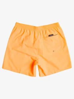 Quiksilver Elastic Waist|Everyday 17" Volleys For Young Men Orange Pop