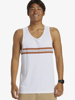 Quiksilver Tees|Everyday Stripe Tank Top White