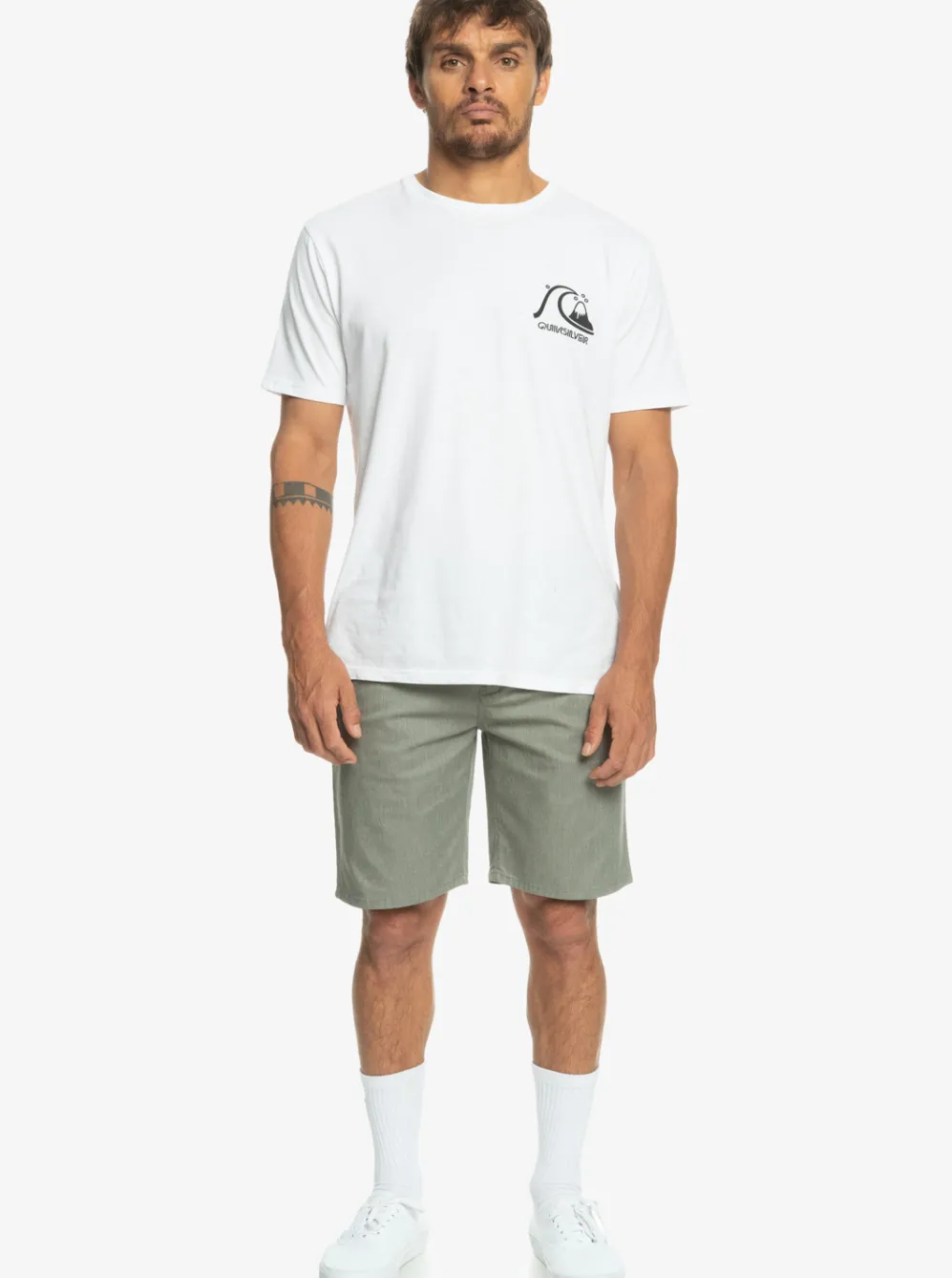Quiksilver Shorts & Amphibians|Everyday Union Stretch Chino 20" Shorts Light Grey Heather