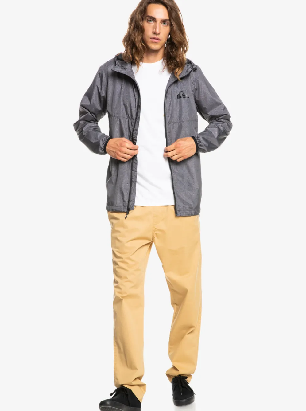 Quiksilver Jackets|Everyday Windbreaker Jacket Dark Grey Heather