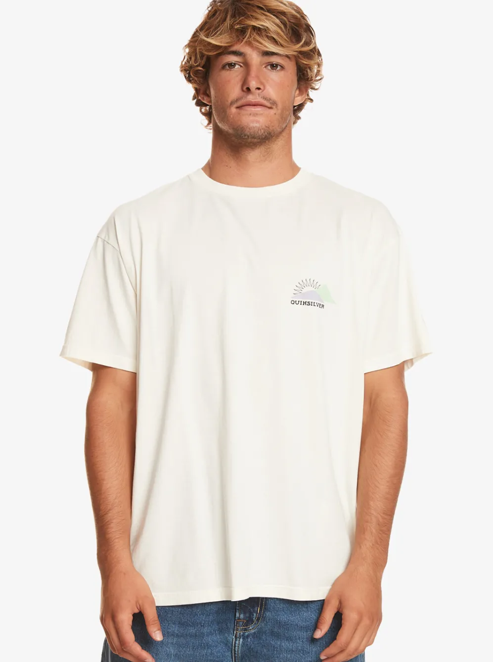 Quiksilver Tees|Fading Sun T-Shirt Birch