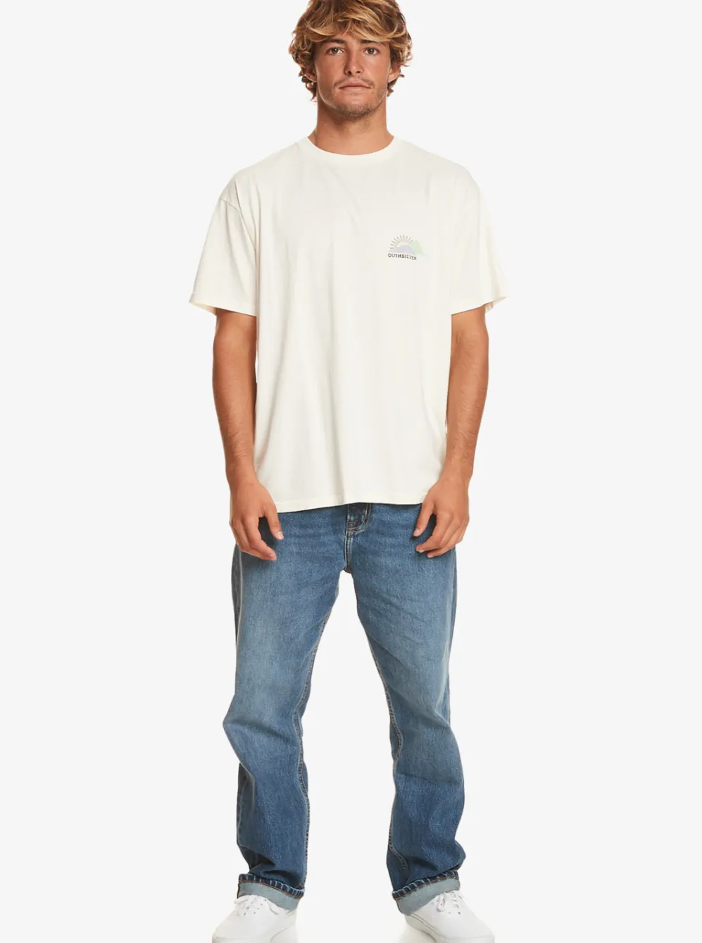Quiksilver Tees|Fading Sun T-Shirt Birch