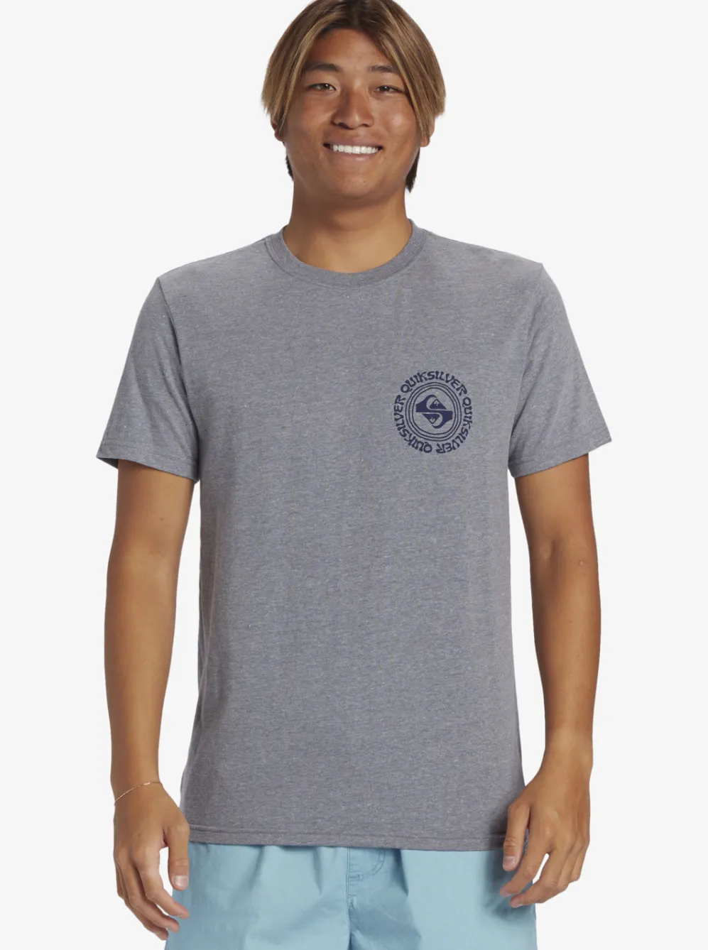 Quiksilver Tees|Full Circle T-Shirt Medium Grey Heather
