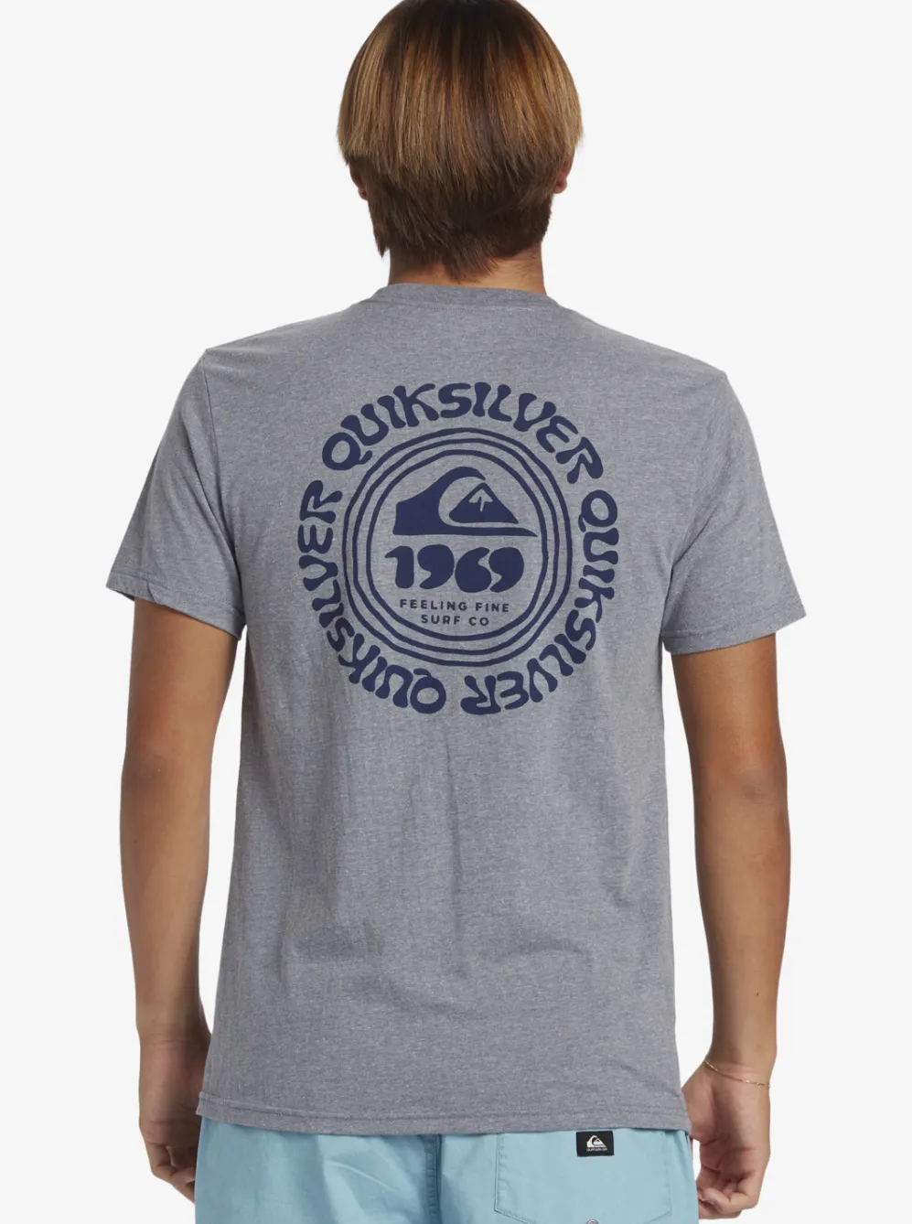 Quiksilver Tees|Full Circle T-Shirt Medium Grey Heather