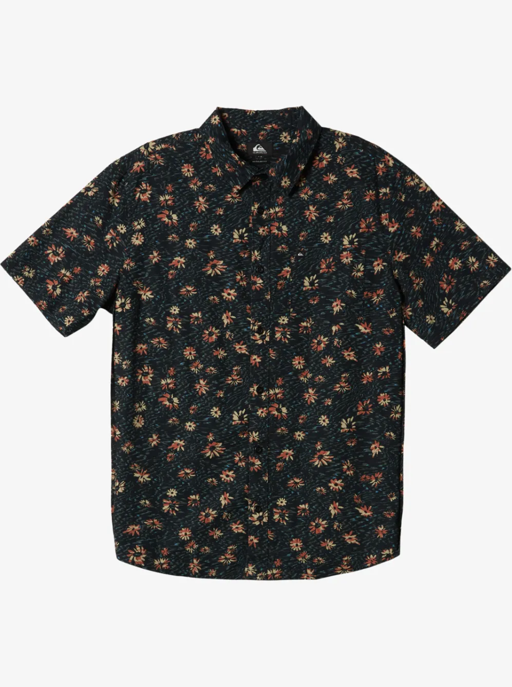 Quiksilver Shirts & Polos|Future Hippie Short Sleeve Woven Shirt Black Future Hippy