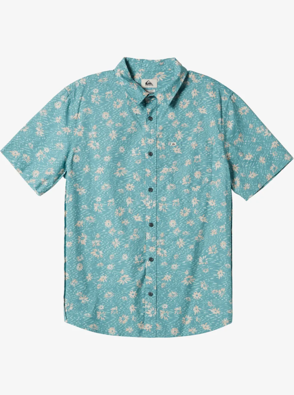 Quiksilver Shirts & Polos|Future Hippie Short Sleeve Woven Shirt Reef Waters Future Hippy