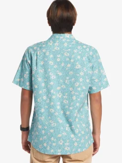 Quiksilver Shirts & Polos|Future Hippie Short Sleeve Woven Shirt Reef Waters Future Hippy